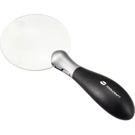 TOOLCRAFT TO-8997036 Handlupe mit LED-Beleuchtung Vergrößerungsfaktor: 3 x, 5 x