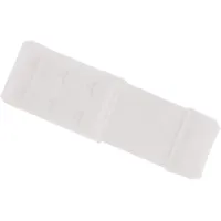 Julimex BH-Verlängerer, Verlängerung, Erweiterung, Zweireihig, Größerer Umfang, Gummi, Größe UNI, Weiß - Einheitsgröße