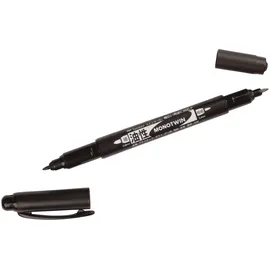 Tombow MONO twin Permanentmarker schwarz 0,4 - 0,8 mm, 1 St.