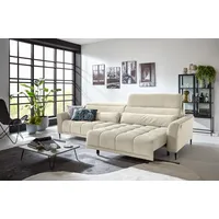 freiraum Big-Sofa Wolve, 2x elektr. Verstellung, 2 Kissen, Cord beige - 280x108x118cm (BxHxT) beige