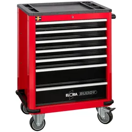 Elora Werkzeugwagen Buddy, rot, leer, ELORA-1210-L7R