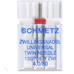Schmetz Zwillings-Universal-Nadel 4 mm Stärke 80