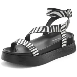 French Connection Sommerschuh Damen Schwarz/Weiß 40
