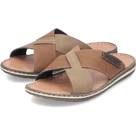 Rieker Pantolette Leder gekreuzte Riemen 21088,