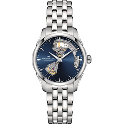 Hamilton Jazzmaster Open Heart Auto Lady 36mm H32215141 Sonderangebot - dunkelblau,silber - 36mm