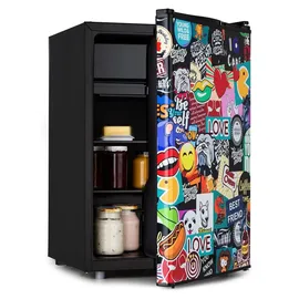 Klarstein Cool Vibe 70+ Kühlschrank (70 l, 0 mm hoch, Schwarz)