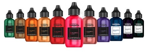 L'Oreal Colorful Hair Flash Pro Hair Make-Up 60ml, Colorful Hair Flash 60ml: Midnight Fuchsia