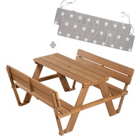Roba Outdoor+ Kindersitzgruppe Tisch Picknick for 4 Bänke natur