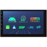 XTRONS 7 Zoll Android 13 Autoradio mit Navi 2 DIN Universal Octa Core 2GB 32GB Eingebautes 4G DSP WiFi Bluetooth 5.0 GPS-Navigation 1024 * 600 HD IPS-Bildschirm Optionaler DAB+ DVR TPMS OBD