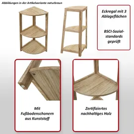 MCW Eckregal 80 x 37 x 37 cm Naturbraun