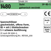 Industrial Quality Supplies DIN 1480-BS Spannschloss Stahl SP M