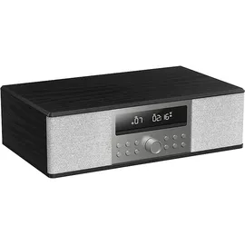 PEAQ PDR 290 DAB+ Radio mit CD, DAB+/FM, DAB+, FM, Bluetooth, Schwarz/Silber