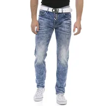Cipo & Baxx Regular-fit-Jeans mit markanter Waschung 31, Länge 34, blau Herren, Regular-fit-Jeans Regular Fit Jeans,