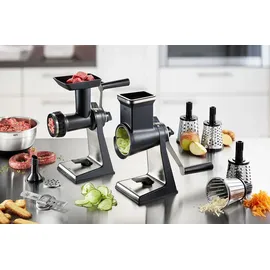 GEFU Fleischwolf Trommelreibe Set TRANSFORMA 00115 schwarz