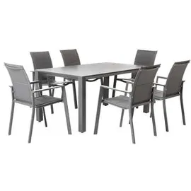 Dehner Palermo Stapelstuhl 56,5 x 67 x 91,5 cm grau