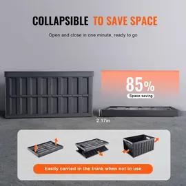 Vevor Klappbox 65 L 3-tlg. schwarz