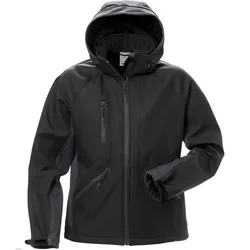 Damen Softshelljacke "1416 SHI" WindWear - L - schwarz/grau