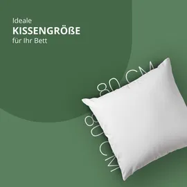 BestLivings KopfKissen 80 x 80 cm Weiß
