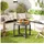 Outsunny Beistelltisch Rund 60 x 46 cm Grau