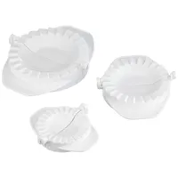Städter Alfredos Pasta Maultaschenformer, Set 6/8/10cm 3-teilig weiß, 10