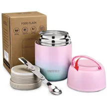 luxuskollektion Thermobehälter Grün/Rosa 0,5 l