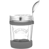 Kilner 0025.011 Suppenglas mit Löffel, 350 ml To Go Glas, 350 milliliters