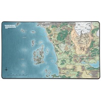 Konix Dungeons & Dragons Gaming - Mauspad XXL 80 x 46 cm - rutschfeste Basis - Motiv Karte von Faerûn
