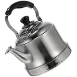 Cabilock 3L Wasserkocher Pfeifkessel Induktion Edelstahl Gas Wasserkessel Flötenkessel Teekessel Teekocher Pfeifenkessel Kaffeekanne Teebereiter Pfeifender Kessel für Küche Gasherd E Herde