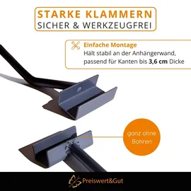 Preiswert & Gut Flachplanenbügel für Anhänger verstellbar 100–155 cm