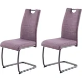 HELA Freischwinger FLORENZ (Set, 2 St), Rundrohrgestell Matching Colour, gepolstert, mit Griff