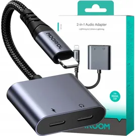 Joyroom SY-L02 iPhone auf 2x iPhone Dac-adapter 2in1 – Schwarz