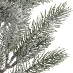 Künstliche Tannenzweige 50cm Dekozweige Kunstzweige mit Schnee beschneit groß