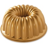 Nordic Ware NW 58677 Elegant Party Bundt Pan Kuchenform Gold, Aluminium, Goldfarben, Ø 22.3 x 9.3 cm