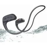 CYBORIS Kopfhörer Schwimmen, IPX8 wasserdichte Bluetooth Kopfhörer, Kabellos in Ear Kopfhörer Sport Kopfhörer mit Mp3 Player 32GB Speicher, Eingebauter Bone Conduction Lautsprecher, EQ-Schaltfunktion