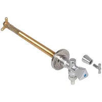 Schlösser Armaturen Schlösser Frost-tec Außenarmatur für Rohbau/Sanierung mit Rohrbelüfter u. Rückflussverhinderer, Sanitärgriff, DN 15, Chrom 0028151550001