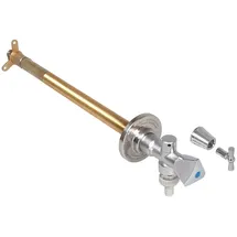 Schlösser Armaturen Schlösser Frost-tec Außenarmatur für Rohbau/Sanierung mit Rohrbelüfter u. Rückflussverhinderer, Sanitärgriff, DN 15, Chrom 0028151550001