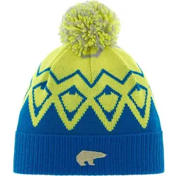 EISBÄR Damen Ziggy OS Pompon MÜ, bugatti-ligt yellow-hellgrau, ONE SIZE