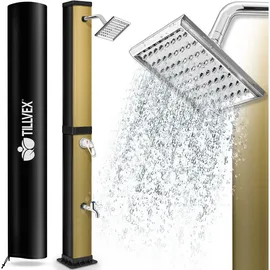 tillvex Solardusche Schwarz/Gold 40 l