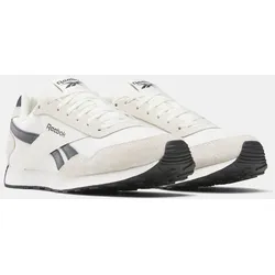 Sneaker REEBOK CLASSIC "REEBOK GLIDE LOW", Gr. 38,5, chalk, vintage chalk, washed schwarz, Leder, Textil, Synthetik, sportlich, Schuhe