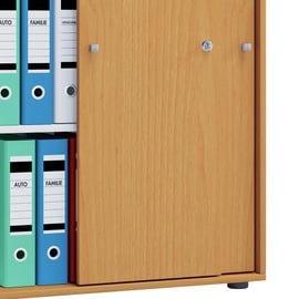 VCM my office Schiebetürenschrank XL Lona 913950 buche 2 Fachböden 70,0 x 37,0 x 110,0 cm