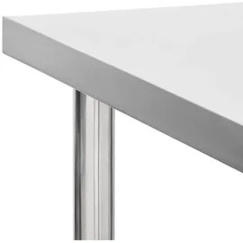 vidaXL Küchen-Arbeitstisch mit Rollen 100x60x85 cm Edelstahl