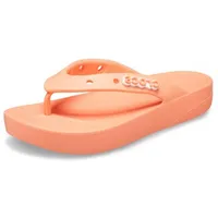 Crocs Damen Classic Platform Flip W Schiebe-Sandalen, Papaya, 43 EU - 43 EU