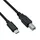 Roline USB-Kabel USB 2.0 USB-C® Stecker, USB-B Stecker 1.80m Schwarz Geschirmt 11.02.8336