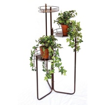 DanDiBo Ambiente Blumentreppe Metall 90 cm Blumenständer mit 3 Ablagen Art.2A Blumenregal Blumensäule Pflanzenständer Pflanzentreppe - Dandibo