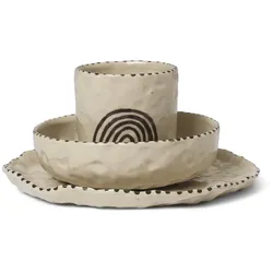 Ferm Living - Naive Ceramic Set, red brown