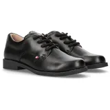 Tommy Hilfiger Schnürschuh TOMMY HILFIGER, Kinder, Gr. 33, schwarz, Lederimitat, Schuhe Schnürschuh, Konfirmationsschuh, Kommunionsschuh, Anzugschuh mit Lederfutter