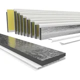HEXIM PVC Rollladenkastendeckel mit Dämmung Länge: 1000 - 2000mm, Breite: 120 - 320mm, Revisionsklappe Rolladendeckel Rollladen Panzer Deckel Klappe (160mm x 1 Meter)