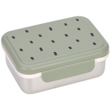 Lässig Kinder Edelstahl Lunchbox Happy Prints light olive