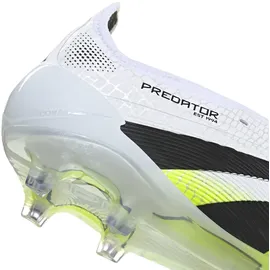 adidas Predator Elite FG Herren Cloud White/Core Black/Lucid Lemon 45 1/3