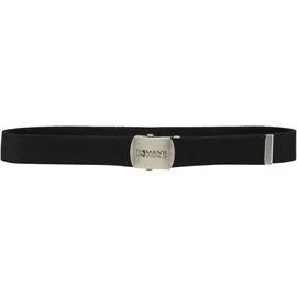 MAN'S WORLD Herrengürtel Baumwolle schwarz 115 cm